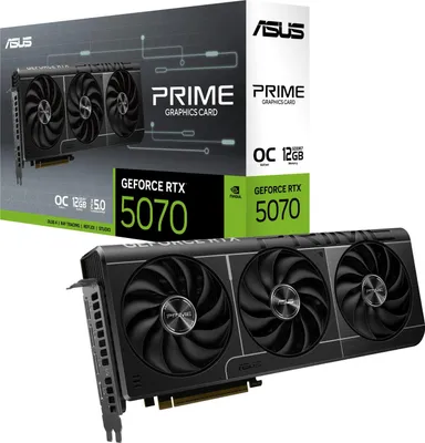 Immagine prodotto di Scheda grafica ASUS PRIME GeForce RTX 5070 OC 12GB PRIME-RTX5070-O12G DDR7, con 1 porta HDMI e 3 porte DisplayPort