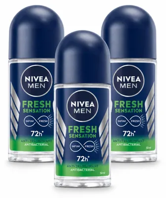 Zdjęcie produktu dla 3 sztuki dezodorantu w sztyfcie NIVEA MEN Fresh Sensation - 50 ml - zestaw ekonomiczny