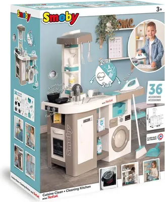 Produktbild von Smoby Tefal Studio Küche mit Waschsalon - Kunststoff, ab 36 Monaten