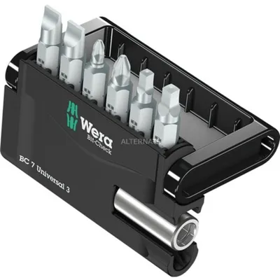 Produktbild von Wera Bit-Check 7 Universal 3 05340322001 Bitsatz inkl. Universalhalter 7-teilig