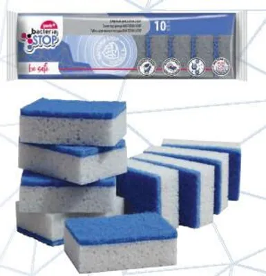 Immagine prodotto di Spugna abrasiva antibatterica 10 pezzi - YORK BACTERIA STOP