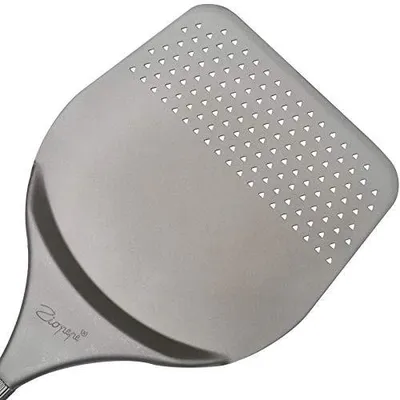 Produktbild von Aluminium-Pizzaschieber 40 x 190 cm mit Mikroperforationen
