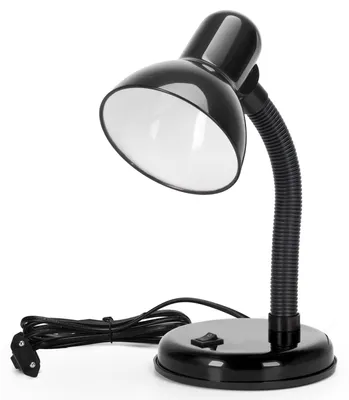 Vintage Bureaulampe Retro Tischlampe E27 verstellbar Schwarz
