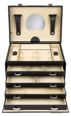 Produktbild von Windrose - 70040/149 - Schmuckkoffer - Beluga 1 - schwarz