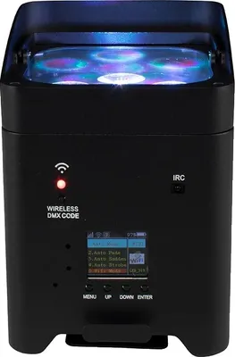 Obrázok produktu pre LED scénické osvetlenie, bezdrôtové ovládanie, 6v1 RGBAW+UV, 6x18W 6v1 RGBAWUV, EU zástrčka