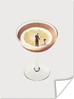 Produktbild von MuchoWow® Poster Alkohol - Jahrgang - Schnaps 60x80 cm - Schlafzimmer Dekoration