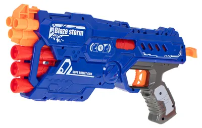 Produktbild von Kinder-Maschinenpistole Blaze Storm NERF, 10 Schuss, KX6588