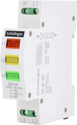 Obrázok produktu pre LED signálne svetlo SL9 3-fázové Schelinger