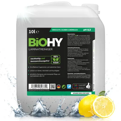 Produktbild von BiOHY Laminatreiniger + Auslaufhahn, Laminatpflege, Bodenreiniger Laminat, 10 l