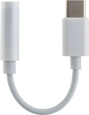 Produktbild von Peter Jäckel 17925, Weiß, USB C, 3.5mm, Männlich, Weiblich, Gerade