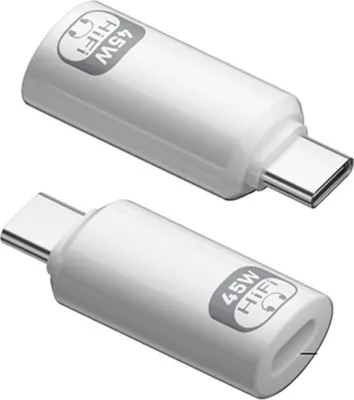 Immagine prodotto di INF Adattatore 3-in-1 Lightning e Type-C per iPhone - Ricarica Rapida & Hi-Fi Bianco
