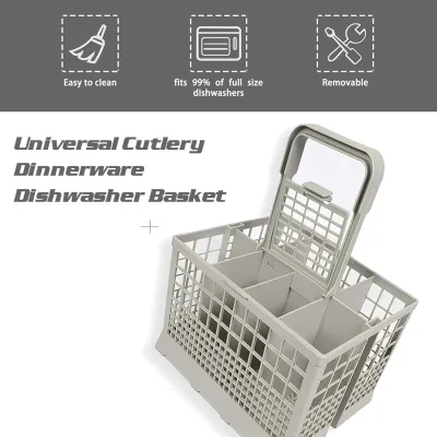 Zdjęcie produktu dla Uniwersalny kosz na sztućce do zmywarek Kosz na sztućce do zmywarek Wymienny stojak Akcesoria Uchwyt na sztućce Pasuje do większości zmywarek