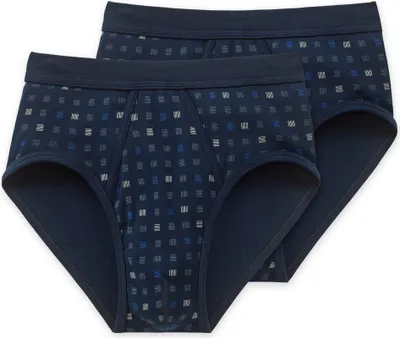 Produktbild von Schiesser Herren-Slip Baumwolle Essentials" 2er-Pack marine 6"