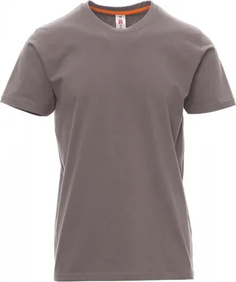 Produktbild von PAYPER T-Shirt SUNRISE – Kurzarm Herren-Shirt aus Baumwolle mit Rundhalsausschnitt, seitlichen Nähten und angenehmer Passform stahlgrau L