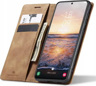 Produktbild von Spacecase Geldbörse Galaxy S23+ hellbraun