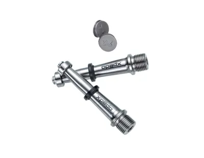 Obrázek produktu pro XPEDO Sada vřeten XRF06T Přestavěná sada pro silniční XRF-06T (2 víčka, 2 titanové osy), stříbrná, 4-dílná (1 sada)