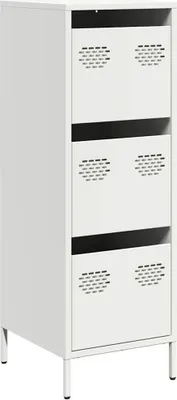 Produktbild von Highboard Weiß 39x35x103,5 cm Stahl