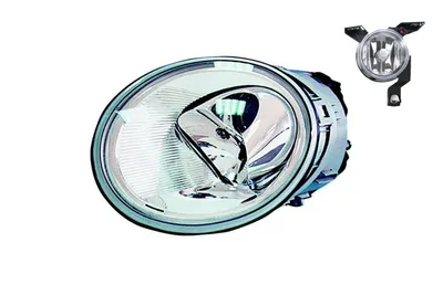 Produktbild von Scheinwerfer passend für VW New Beetle 1C 9C 1Y 98-05 H1 H1 Re. + Nebel. 1C0941030J 1C0941030D 1C0941030 1C0941700B Johns