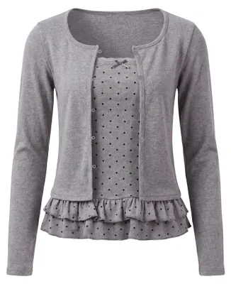 Image de Ensemble 2 pièces pour femmes BIANY - gris, taille XS
