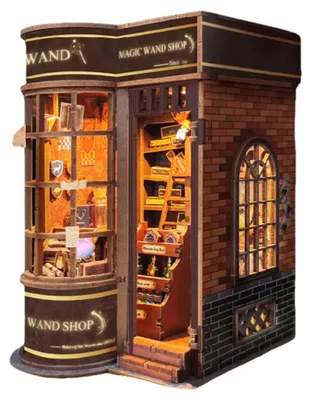 Obrázek produktu pro Kouzelný obchod čaroděje DIY Book Nook miniaturní domek 3D puzzle s LED osvětlením