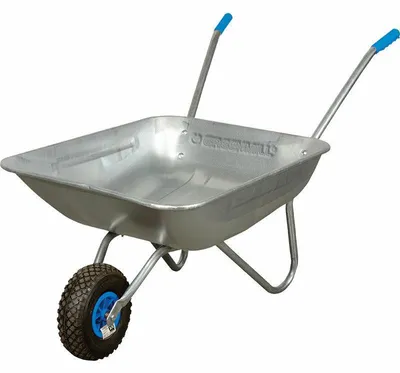 Image de Brouette de jardin 70 L, galvanisée, pour les travaux légers
