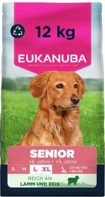 Image de EUKANUBA Senior Large Agneau et Riz 12 kg