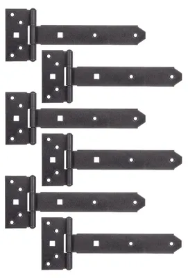 Produktbild von Alberts 822675 DURAVIS® Kreuzgehänge, mit vernietetem Stift, schwarzdiamant duplexbeschichtet, Band 192 x 34 mm, Scharnier 45 x 90 mm, 6er Set