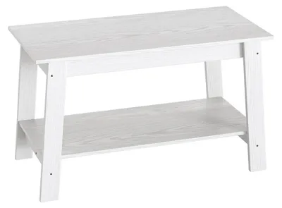 Immagine prodotto di Tavolino con vano contenitore, bianco, 80x39x48 cm, in MDF