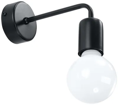 Obrázok produktu pre Nástenné svietidlo DUOMO 1xE27 15W oceľ 8x14x8cm Sollux Lighting