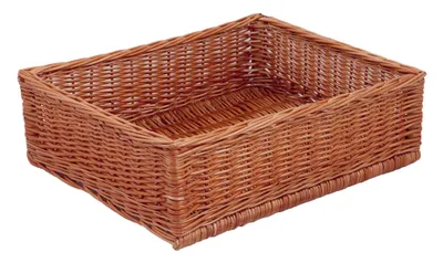 Produktbild von Regalkorb, Auslagekorb, braun, Schrankkorb, Vollweide, 40cm x 50cm x 15cm