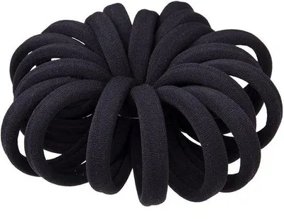 Produktbild von Haarlussen Elastische Haarbänder - 20 Stück - Schwarz