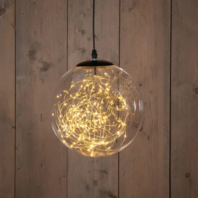 Productafbeelding van Classic warm 125 LED flash verlichte bal helder dia, 25 cm Anna's Collection