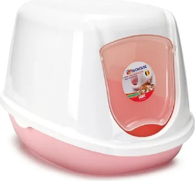 Produktbild von Duchesse Kitten - Katzentoilette - rosa/weiß - 44x35x32 cm