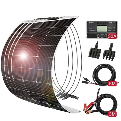 Produktbild von Flexible Solarmodule, wasserdicht, monokristallin, NEUES 400W Kit