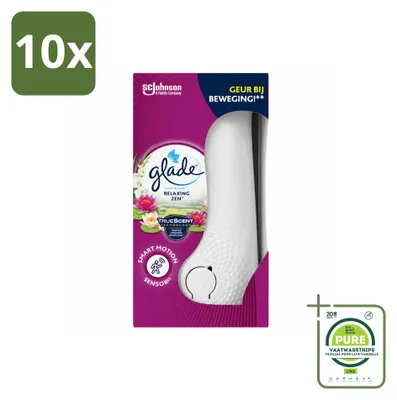Produktbild von 10 x Glade Sense & Spray Halter - Relaxing Zen - 18 ml - Großpackung - 10 Stücke