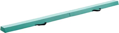 Immagine prodotto di Trave pieghevole da 8 piedi per bambini, trave da ginnastica stabile da 90,7 kg con tappetini antiscivolo, attrezzatura per allenamento ginnico con fondo antiscivolo e borsa per il trasporto per palestra domestica, verde menta