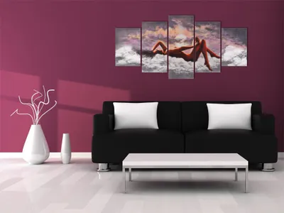 Image de Tableau acoustique 200 x 100 cm Tableaux Mousse acoustique Absorbeur acoustique haute performance Toile insonorisante 5 pièces Tableau mural Acoustique intérieure Isolation acoustique 42361