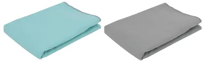 Produktbild von Omgoods Yoga-Handtuch-Set, 2 Stück – Mikrofaser – Schnell trocknend – Antibakteriell – Ultraleicht – 70 x 40 cm – Platzsparend – Sport-Handtücher