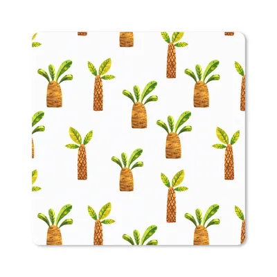 Produktbild von MuchoWow® Mauspad Mousepad Dschungel - Design - Palme 20x20 cm - Mousepads - Maus Mat - Pad - Mausunterlage - Desk Mat - Bureauartikeln