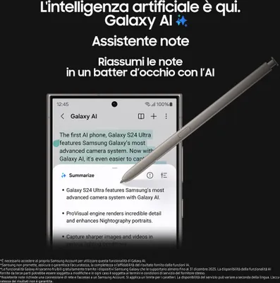 Produktbild von Samsung Galaxy S24 Ultra , 17,3 cm (6.8"), 3120 x 1440 Pixel, 12 GB, 256 GB, 200 MP, Titan, Gelb