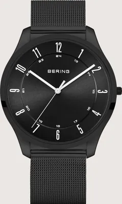 Produktbild von Bering Herren Uhr Armbanduhr Ultra-Slim Schwarz - 18340-222 Edelstahl