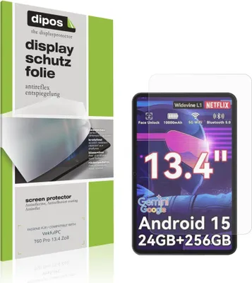 Produktbild von 2x Schutzfolie für VekfulPC T60 Pro 13.4 Zoll matt Displayschutzfolie Folie Display Schutz dipos