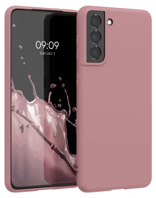 Produktbild von kwmobile Handyhülle für Samsung Galaxy S21 Hülle - TPU Case - Kabelloses Laden - Schutzhülle Cover in Altrosa