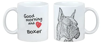 Image de Boxer I tasse avec chien bonjour Art-Dog