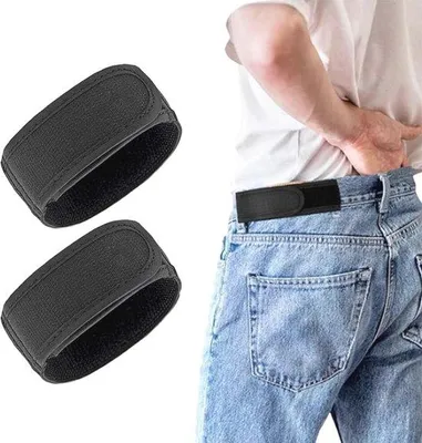 Produktbild von Einstellbarer Buckless Gürtel für Männer - 2 Stück ohne Schnalle