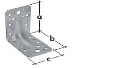 Obrázok produktu pre Uholník s tvarovkou KPL 1, 90x90x65x2,0 pozinkovaný plech