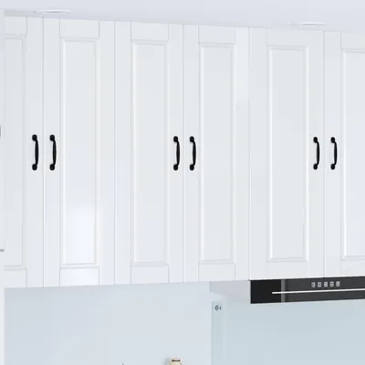 Produktbild von Möbel Wandschrank PORTO Hochglanz Weiß 60 x 31 x 100 cm Holzwerkstoff - Küchenschränke &3144