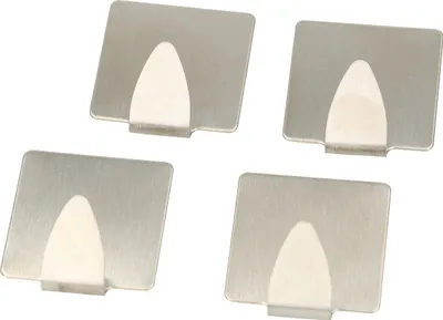 Produktbild von KOTARBAU® Satz 4Stk. Klebehaken Quadratisch aus Edelstahl