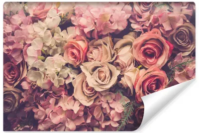 Produktbild von Muralo Selbstklebende Fototapete für Wohnzimmer BLUMEN Rosen Pflanzen Natur 3D Retro Br. 520cm x Hö. 318cm