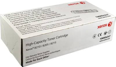 Produktbild von Xerox ® B205 Multifunktionsdrucker/B210 Drucker/B215 Multifunktionsdrucker Hohe Kapazität-Tonermodul Schwarz (3000 Seiten) - 106R04347, 3000 Seiten, Schwarz, 1 Stück(e)